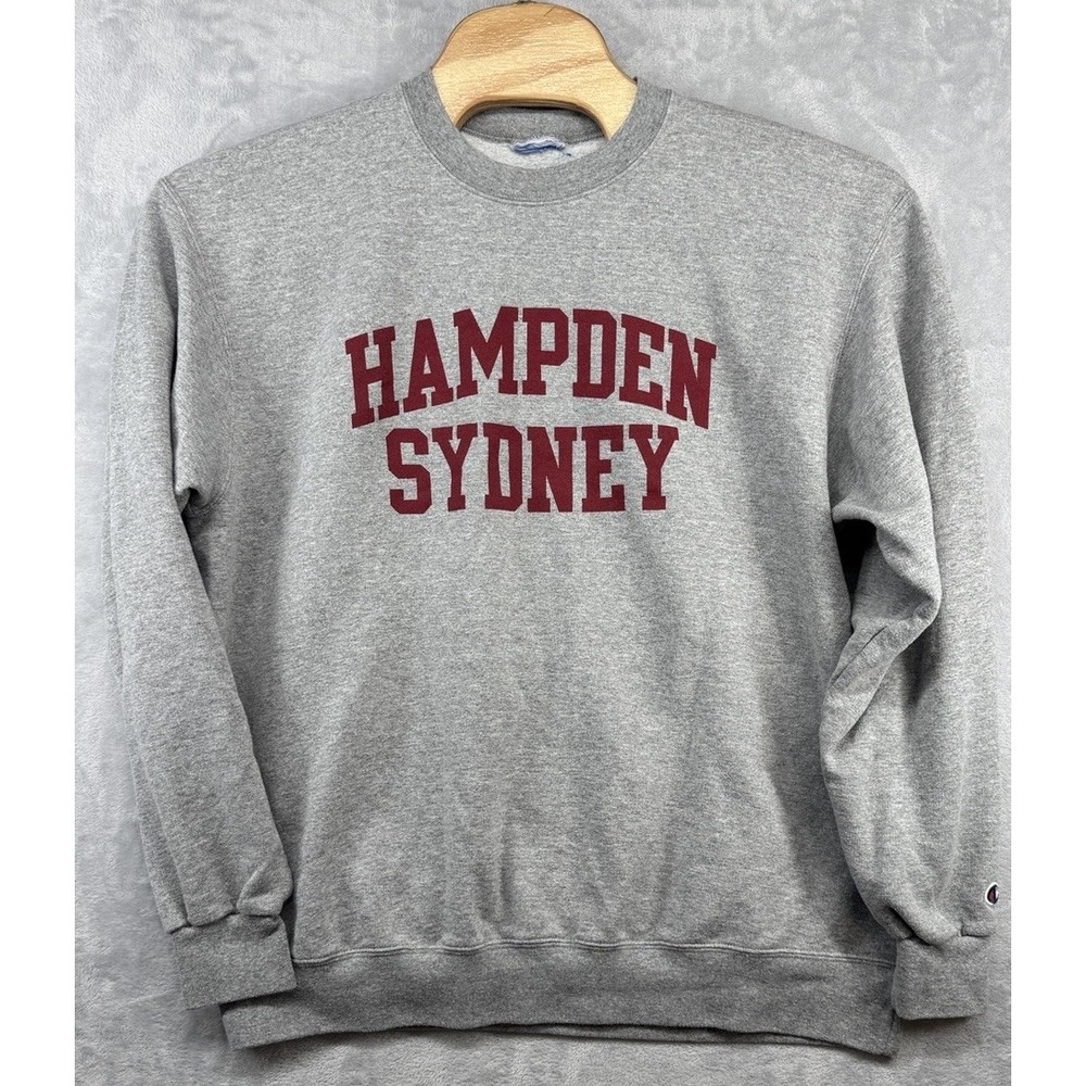 Champion Hampden-Sydney College Tigers Crewneck Sweatshirt Gray Men's 25x28